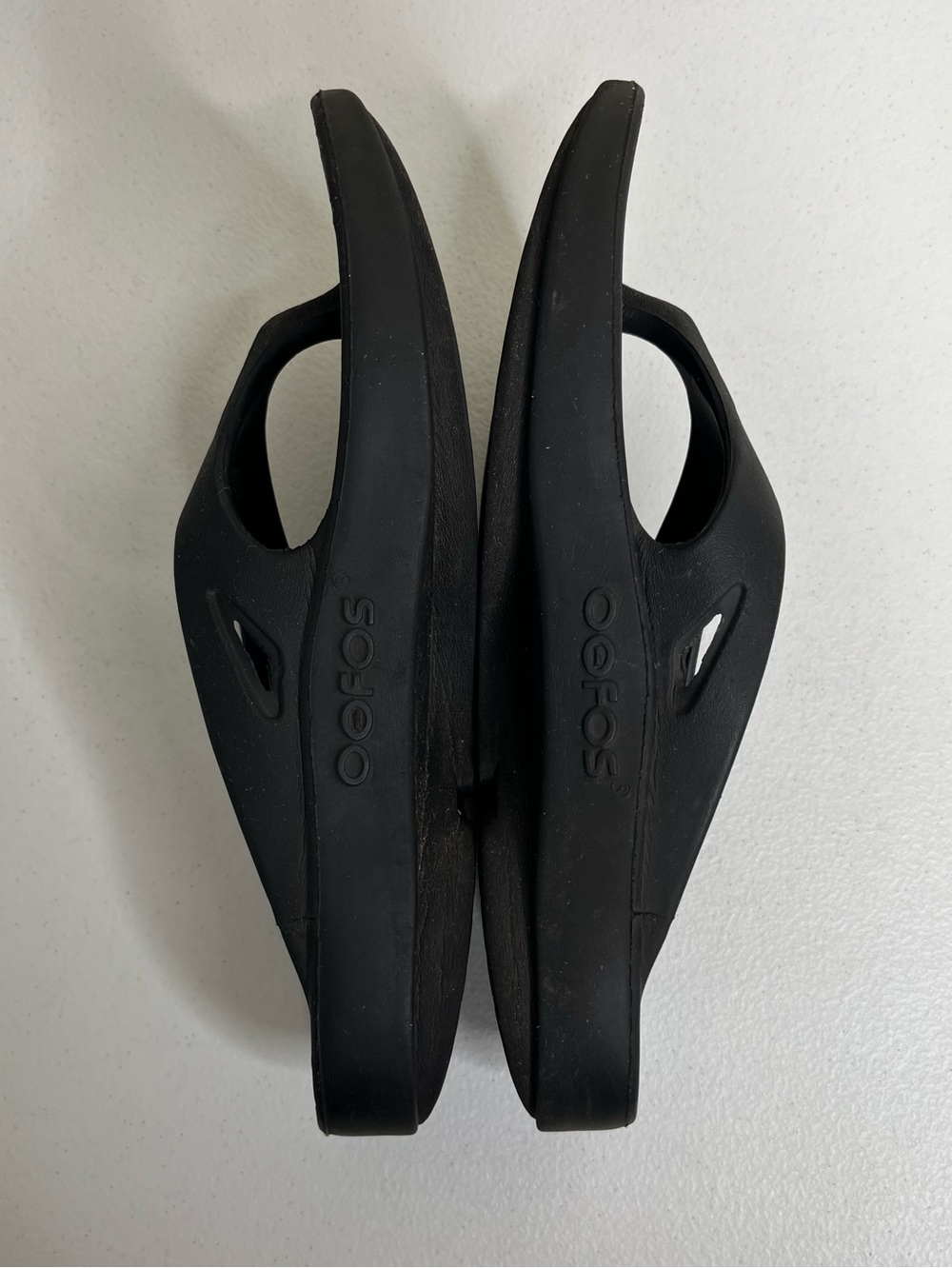 Oofos Ooriginal Recovery Sandal Black Flip Flop Thong Comfort Unisex Women 8 - Picture 7 of 10